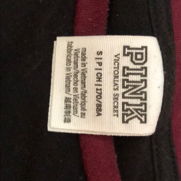 Brand pink victoria’s secret maroon t-shirt - Picture 3 of 3